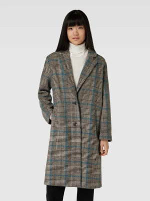 Płaszcz wełniany z wzorem na całej powierzchni Jake*s Collection