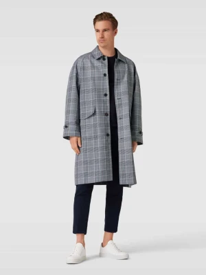Płaszcz wełniany ze wzorem w kratę glencheck model ‘CARCOAT’ Tommy Hilfiger