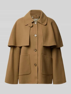 Płaszcz z detalem peleryny Barbour Beżowy