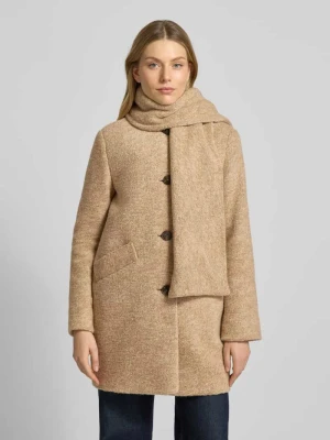 Płaszcz z dodatkiem wełny i detalem szalowym Fuchs Schmitt