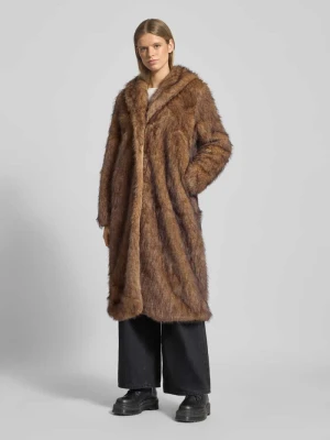 Płaszcz z imitacji futra o kroju regular fit z kołnierzem z połami model ‘DAWN’ Only