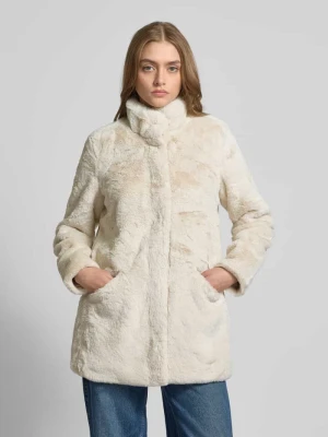 Płaszcz z imitacji futra o kroju regular fit ze stójką model ‘VIDA’ Only