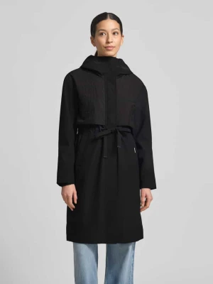Płaszcz z kapturem i troczkiem model 'ELSA' khujo