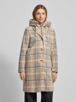 Płaszcz z kapturem model ‘MIRACLE’ CINQUE