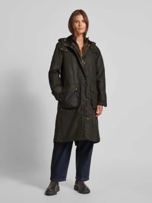 Płaszcz z kieszeniami z patką model ‘LONG CANNICH’ Barbour