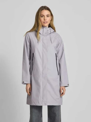 Płaszcz z kieszeniami zapinanymi na zamek błyskawiczny model ‘LIEDE’ khujo