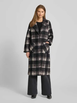 Płaszcz z kołnierzem z połami i nakładanymi kieszeniami milano italy