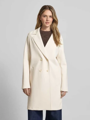 Płaszcz z kołnierzem z połami i wpuszczanymi kieszeniami WHITE LABEL