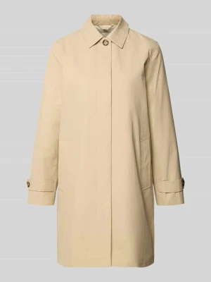 Płaszcz z krytą listwą guzikową i patkami na rękawach Gant