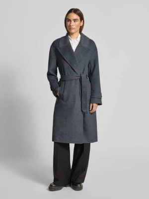 Płaszcz z mieszanki wełny WITHBLACK