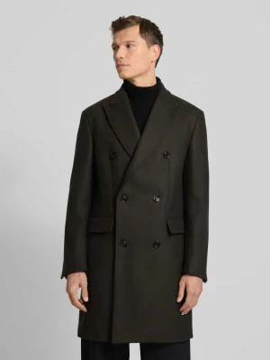 Płaszcz z mieszanki wełny z kołnierzem z połami model ‘Richborne’ JOOP! Collection
