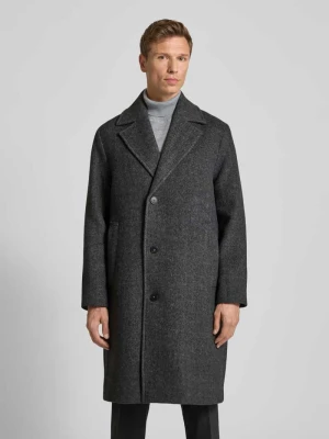 Płaszcz z mieszanki wełny z wpuszczanymi kieszeniami model ‘RAGNAR’ ANNARR