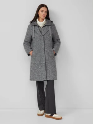 Płaszcz z mieszanki wełny z wyjmowaną pikowaną wstawką s.Oliver szary