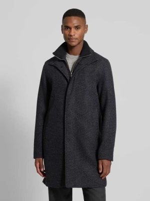Płaszcz z mieszanki wełny ze stójką i wpuszczanymi kieszeniami Jack & Jones Premium