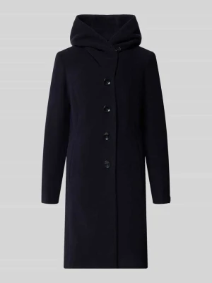 Płaszcz z mieszanki żywej wełny z dodatkiem kaszmiru model 'Bella' Milo Coats Granatowy
