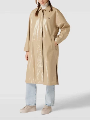 Płaszcz z nadrukiem z logo model ‘OVERSIZED COATED COAT’ Calvin Klein Jeans