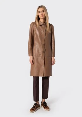Płaszcz z naturalnej skóry owczej beżowy Wittchen