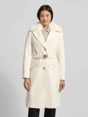 Płaszcz z paskiem i kieszeniami z patką Guess