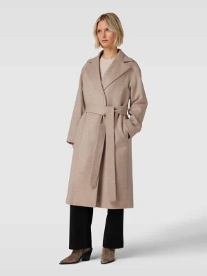 Płaszcz z paskiem w talii model ‘MABELLINA’ HUGO