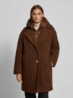 Płaszcz z pikowaną wstawką i zapięciem na guzik Christian Berg Woman Selection