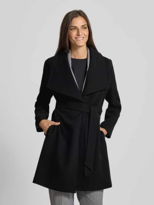 Płaszcz z szerokim kołnierzem i wiązanym paskiem Lauren Ralph Lauren