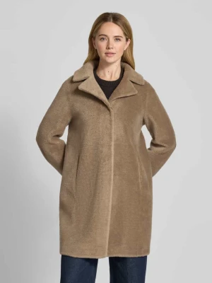 Płaszcz z sztucznego futra z czystej wełny, krój regular fit, model 'VENUS' OAKWOOD