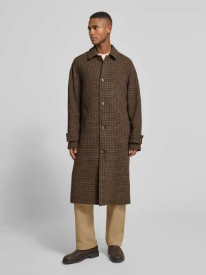 Płaszcz z wełny z patkami na rękawach model ‘PINE’ Forét