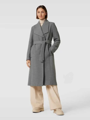 Płaszcz z wiązanym paskiem MORE & MORE