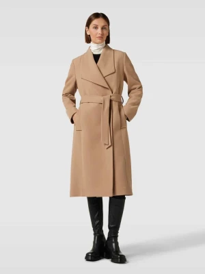 Płaszcz z wiązanym paskiem MORE & MORE