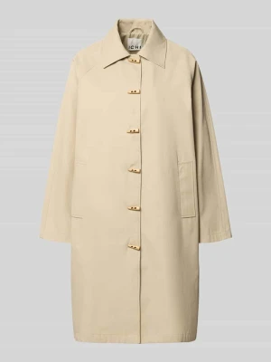 Płaszcz z wykładanym kołnierzem i wpuszczanymi kieszeniami model ‘GEZAV’ Ichi