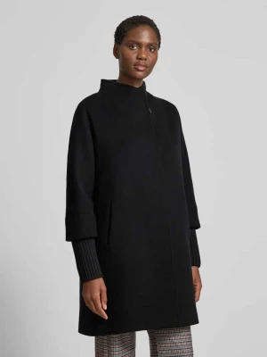 Płaszcz z żywej wełny ze stójką ICONS Cinzia Rocca