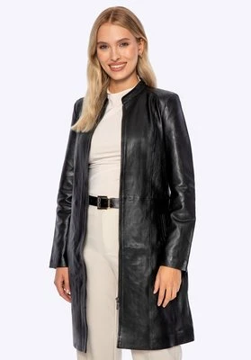 Płaszcz ze skóry naturalnej owczej czarny Wittchen