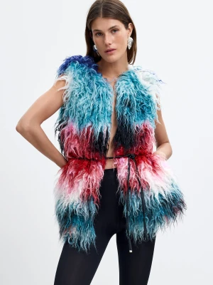 Kamizelka z syntetycznego futra M.C. Lacroix Desigual MATERIAL FINISHES