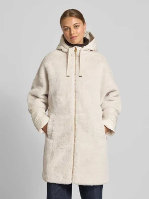 Płaszcz ze sztucznego futra o kroju regular fit z watowanym kapturem s.Oliver BLACK LABEL