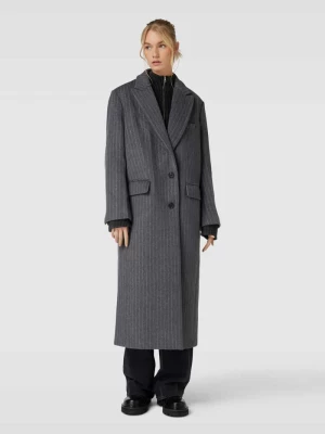 Płaszcz ze wzorem w cienkie prążki model ‘Rylan’ EDITED