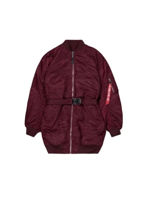 Płaszcz zimowy Alpha Industries ciemnoczerwony