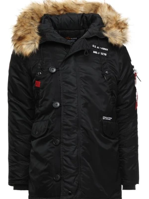 Płaszcz zimowy Alpha Industries czarny