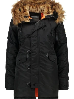 Płaszcz zimowy Alpha Industries czarny