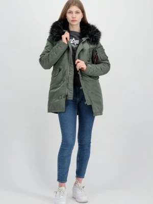 Płaszcz zimowy Alpha Industries zielony