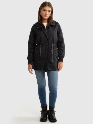 Płaszczyk dziewczęcy typu parka czarny Nuria 906 BIG STAR