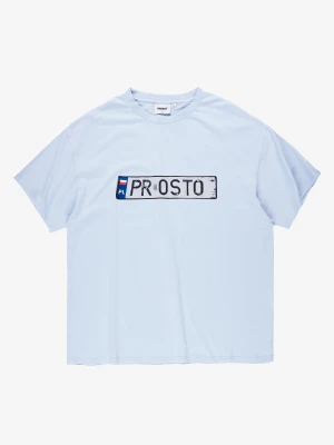 Plates t-shirt męski bawełniany biały Klasyk