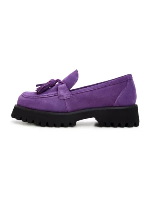 Platform Loafers - Violet Cesare Gaspari