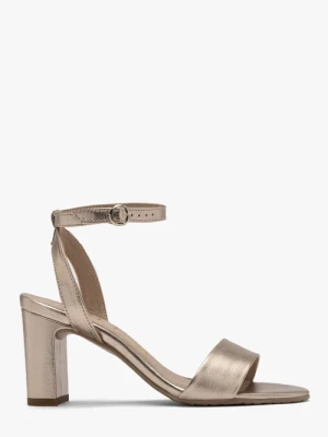 Platynowe sandały na słupku Ryłko