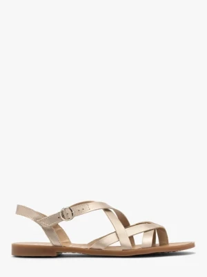 Platynowe sandały typu japonki Ryłko