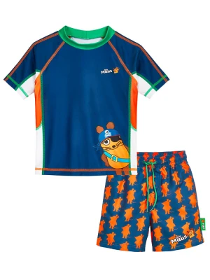 Playshoes 2-częściowy zestaw kąpielowy w kolorze granatowo-pomarańczowym rozmiar: 122/128
