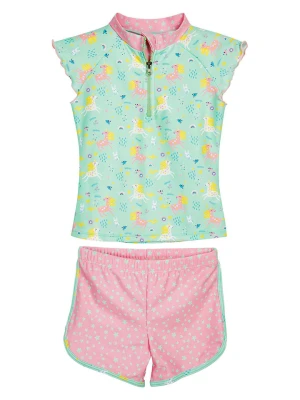 Playshoes 2-częściowy zestaw kąpielowy w kolorze miętowo-jasnoróżowym rozmiar: 86/92