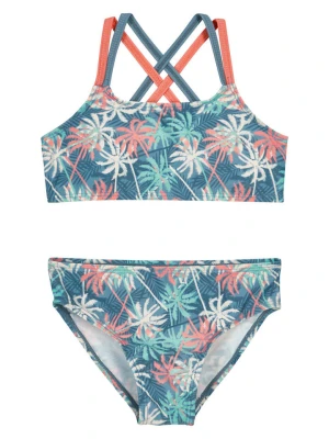 Playshoes Bikini "Palms" w kolorze niebiesko-biało-pomarańczowym rozmiar: 158/164