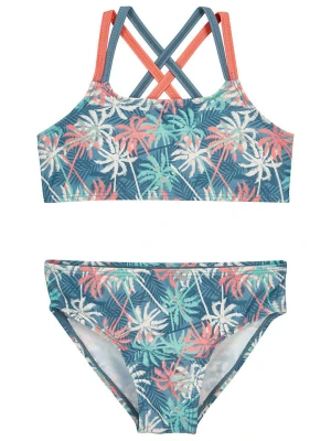 Playshoes Bikini "Palms" w kolorze niebiesko-jasnoróżowym rozmiar: 134/140