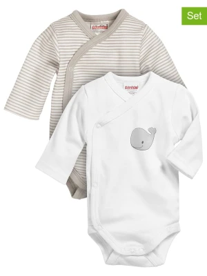Playshoes Body (2 szt.) w kolorze beżowym i białym rozmiar: 44