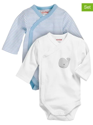 Playshoes Body (2 szt.) w kolorze błękitnym i białym rozmiar: 62
